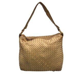 Bottega Veneta Pinecone Woven Leather Hop Hobo Bag